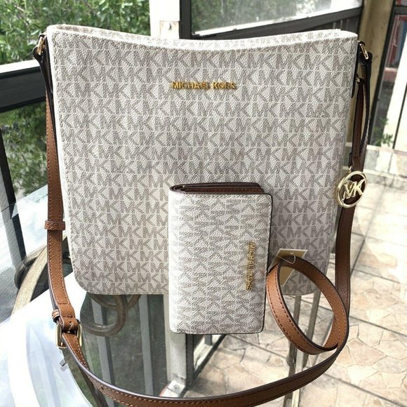 CROSSBODY BAG PVC LEATHER VANILLA+Wallet